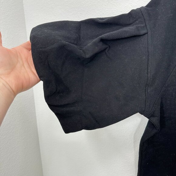 Madewell Puff-Sleeve Sweatshirt Tee Elevated Casual Top Size Medium NWT - Picture 4 of 7